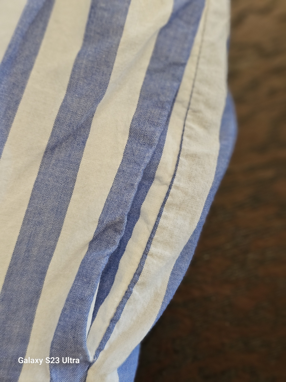 J. Crew Blue and White Striped Tiered Midi Skirt - Picture 3 of 7